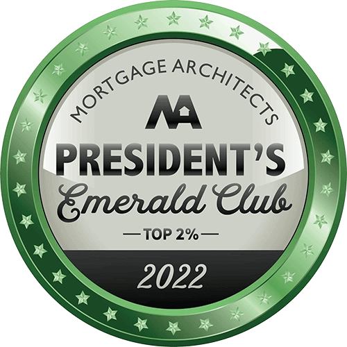 Mortgage Architects President's Emerald Club Award 2022